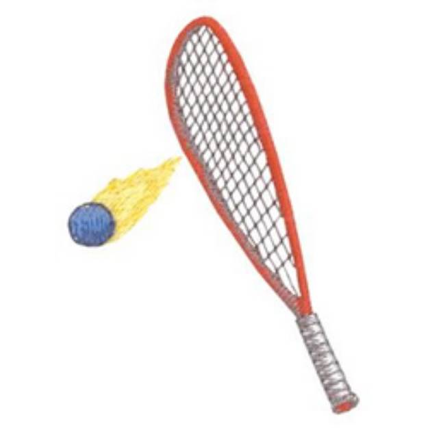 Picture of Racquetball Machine Embroidery Design