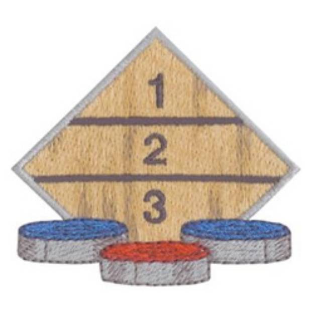 Picture of Shuffleboard Machine Embroidery Design