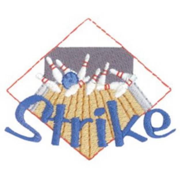 Picture of Strike Machine Embroidery Design