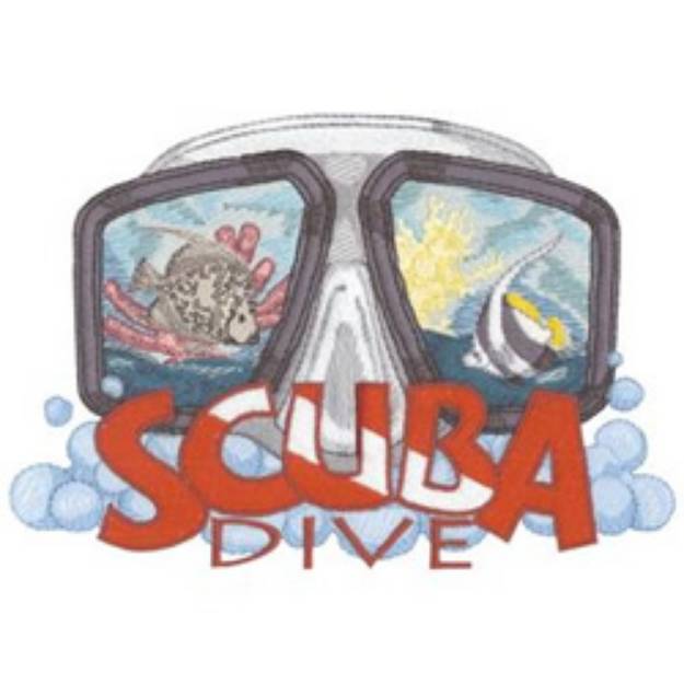 Picture of Scuba Dive Machine Embroidery Design