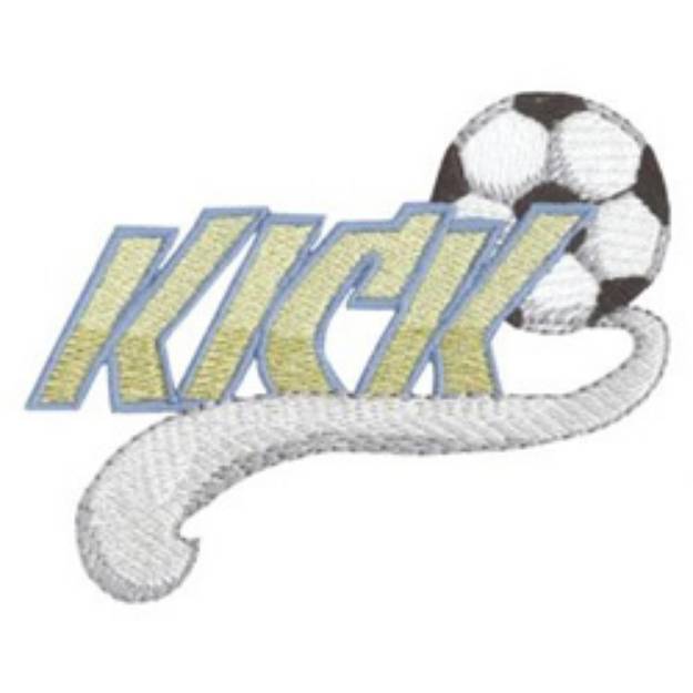 Picture of Kick Machine Embroidery Design