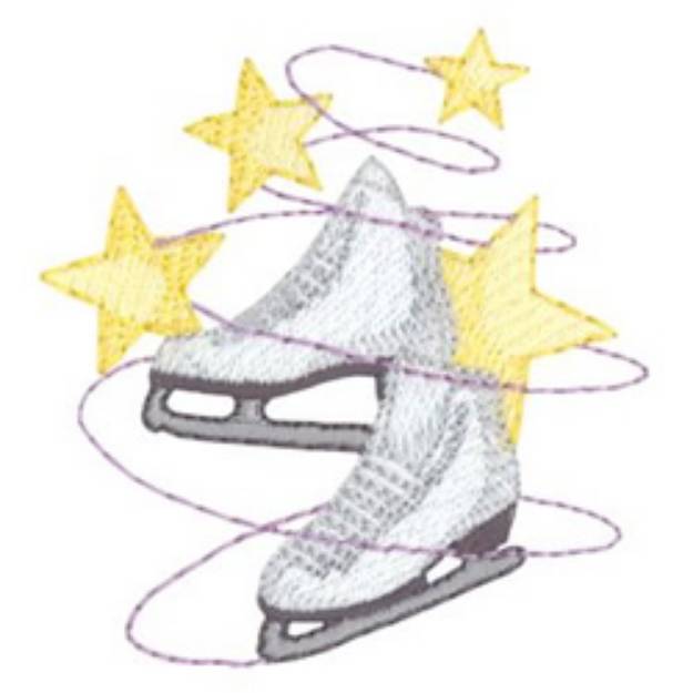 Picture of Figure Skating Machine Embroidery Design