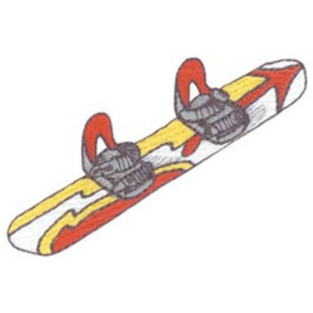 Picture of Snowboard Machine Embroidery Design