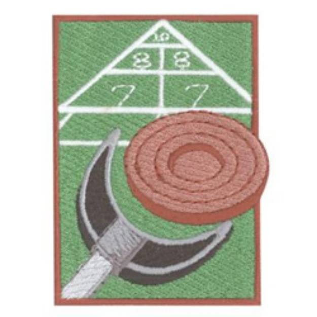 Picture of Shuffleboard Machine Embroidery Design