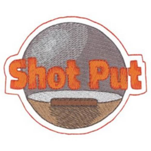 Picture of Shot Put Machine Embroidery Design