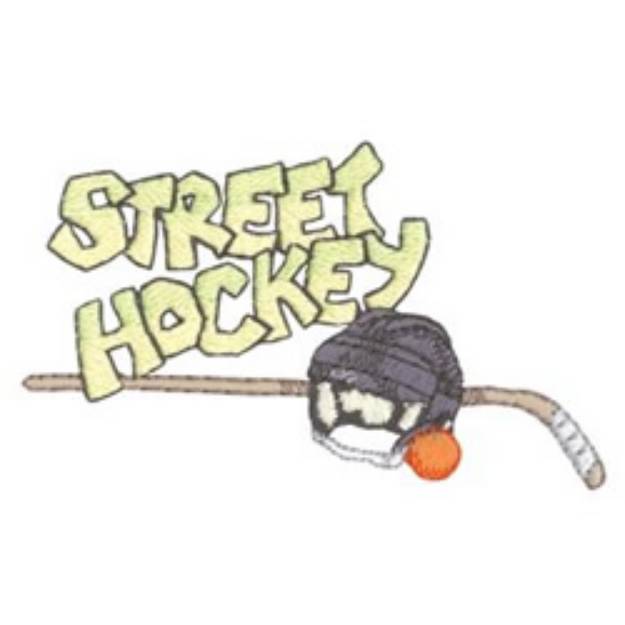 Picture of Street Hockey Machine Embroidery Design