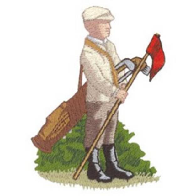 Picture of Golf Caddy Machine Embroidery Design