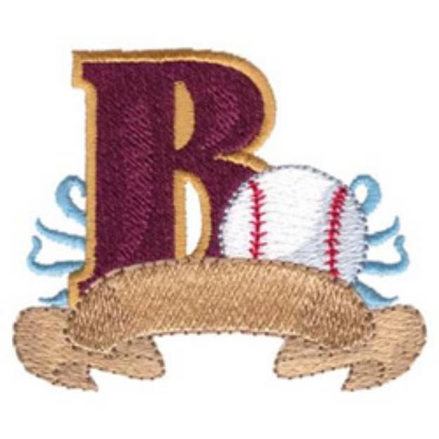 Picture of Baseball Design Machine Embroidery Design