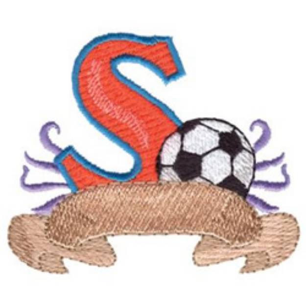 Picture of Soccer Design Machine Embroidery Design