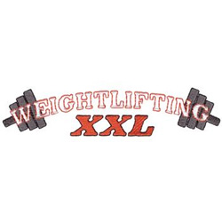 Weightlifting X X L Machine Embroidery Design