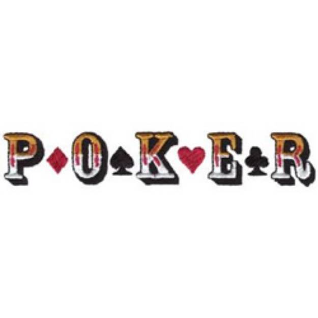 Picture of Poker Machine Embroidery Design