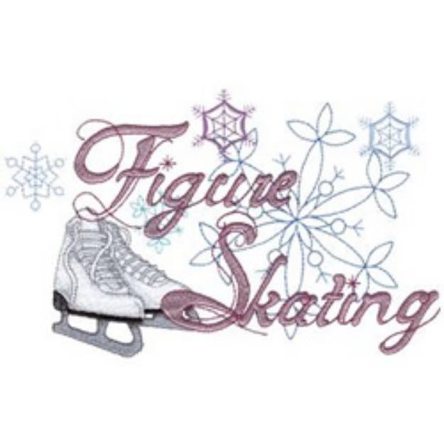 Picture of Figure Skating Machine Embroidery Design