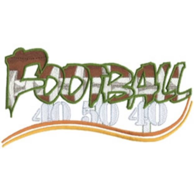 Picture of Football Logo Machine Embroidery Design