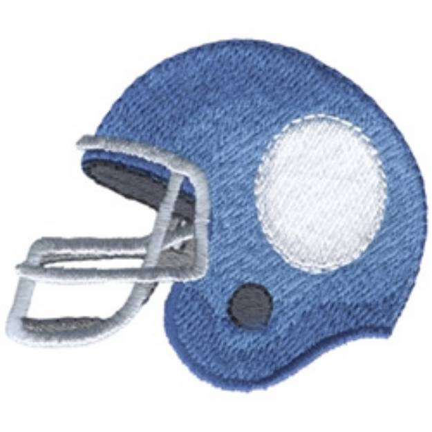 Picture of Football Helmet Machine Embroidery Design