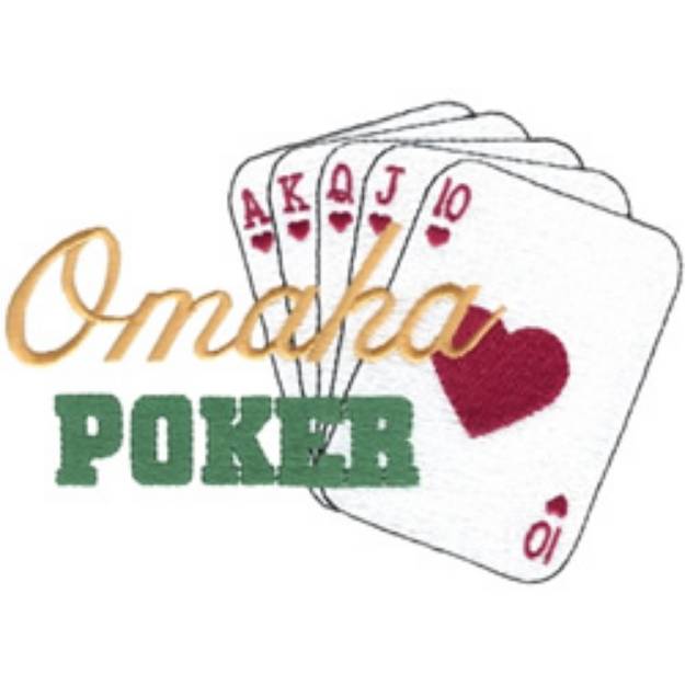 Picture of Omaha Poker Machine Embroidery Design