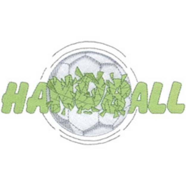 Picture of Handball Machine Embroidery Design