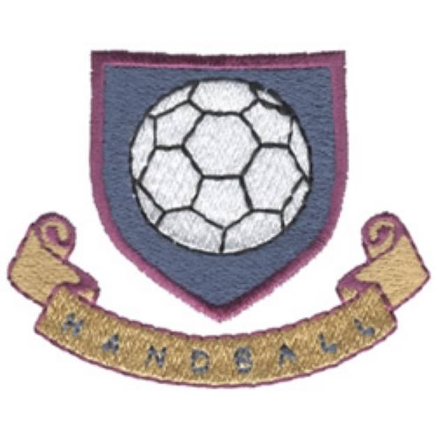 Picture of Handball Logo Machine Embroidery Design