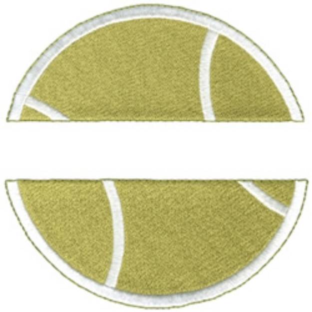 Picture of Tennis Name Drop Machine Embroidery Design