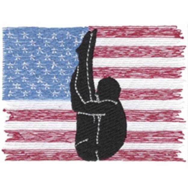 Picture of American Diving Machine Embroidery Design