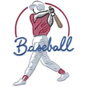 Picture of Baseball Machine Embroidery Design