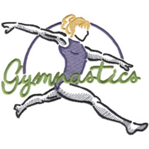 Picture of Gymnastics Machine Embroidery Design