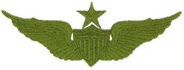 Picture of Army Senior Pilot Machine Embroidery Design