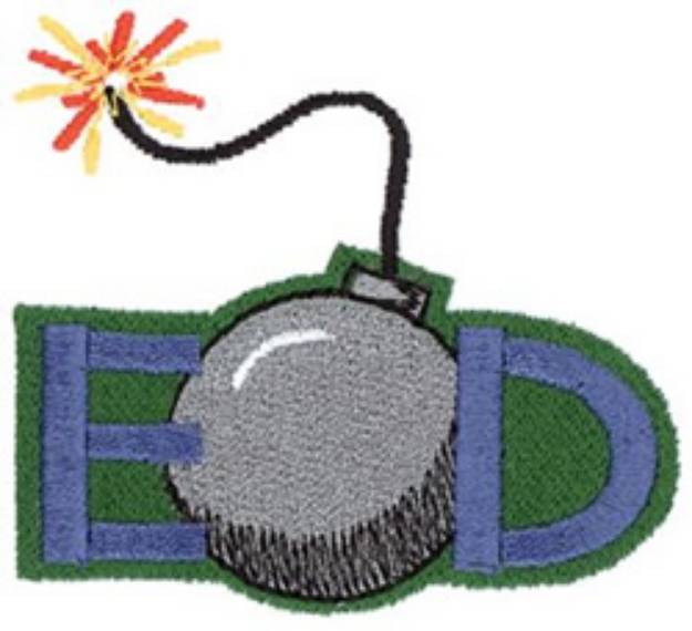 Picture of Explosive Ordnance Disposal Machine Embroidery Design