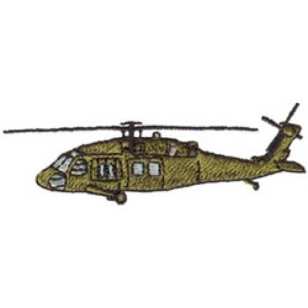 Picture of Uh-60 Blackhawk Machine Embroidery Design