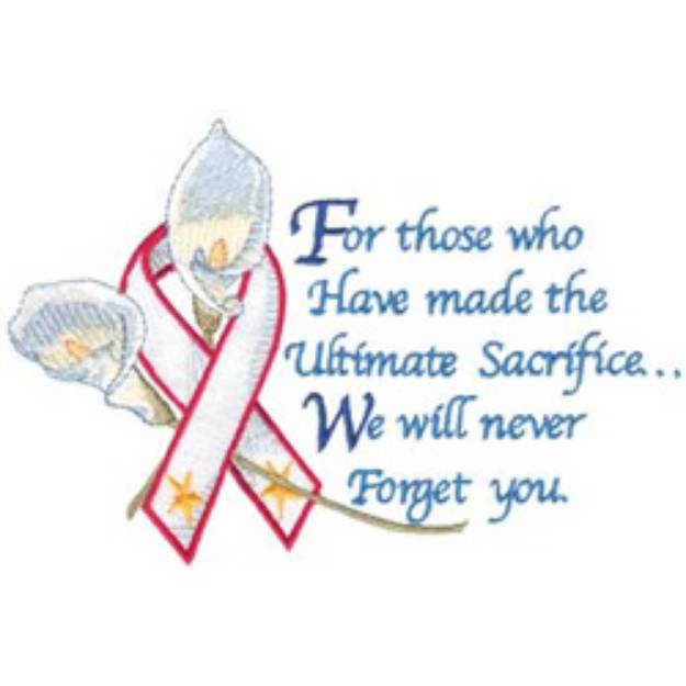 Picture of Ultimate Sacrifice Machine Embroidery Design