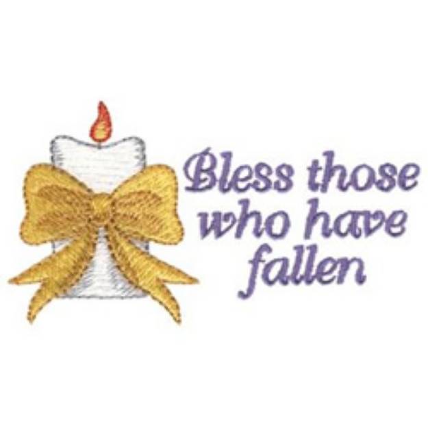 Picture of Bless Those Who Have Fallen Machine Embroidery Design