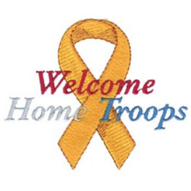 Picture of Welcome Home Troops Machine Embroidery Design