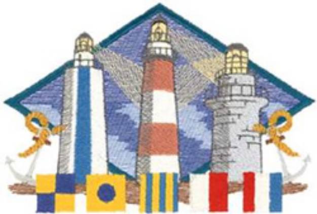 Picture of Lighthouses Machine Embroidery Design