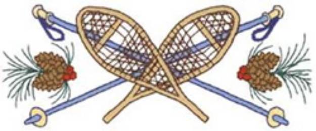 Picture of Snowshoes Machine Embroidery Design