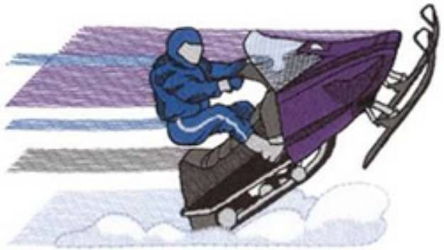 Picture of Snowmobile Machine Embroidery Design