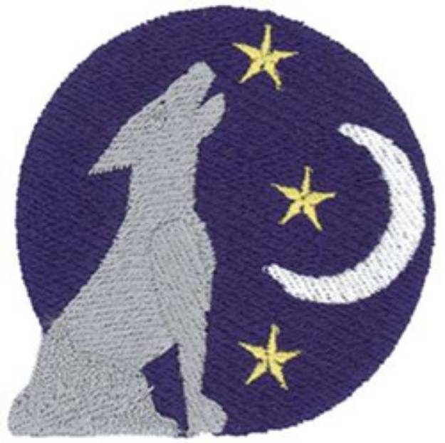 Picture of Night Coyote Machine Embroidery Design