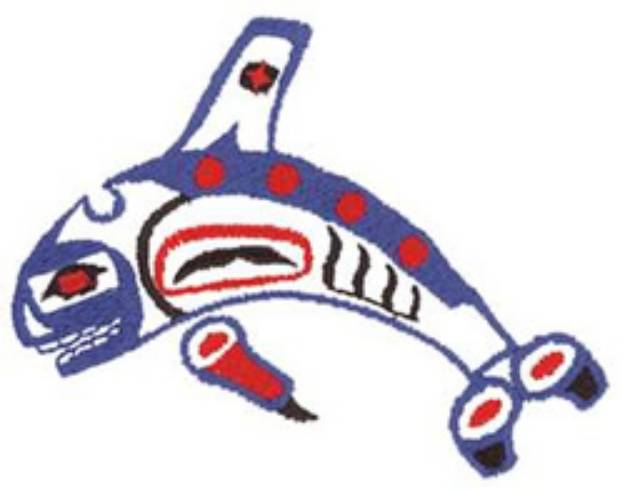 Picture of Northwest Design Whale Machine Embroidery Design