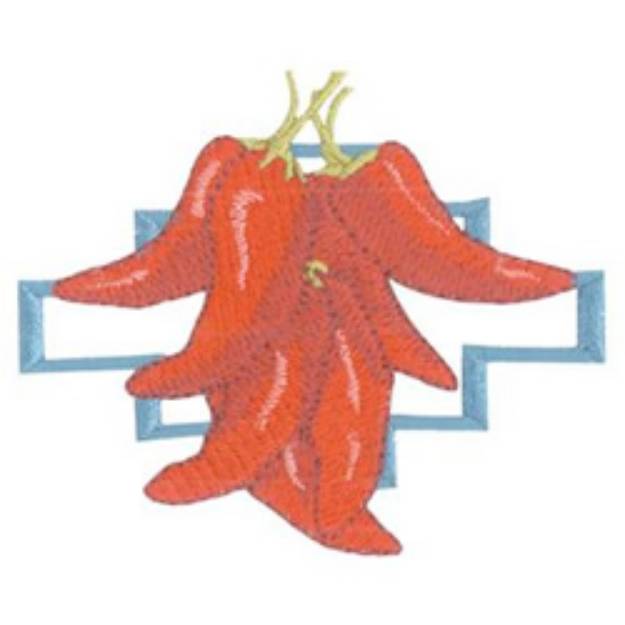 Picture of Chili Peppers Machine Embroidery Design