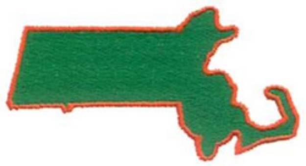 Picture of Massachusetts Machine Embroidery Design