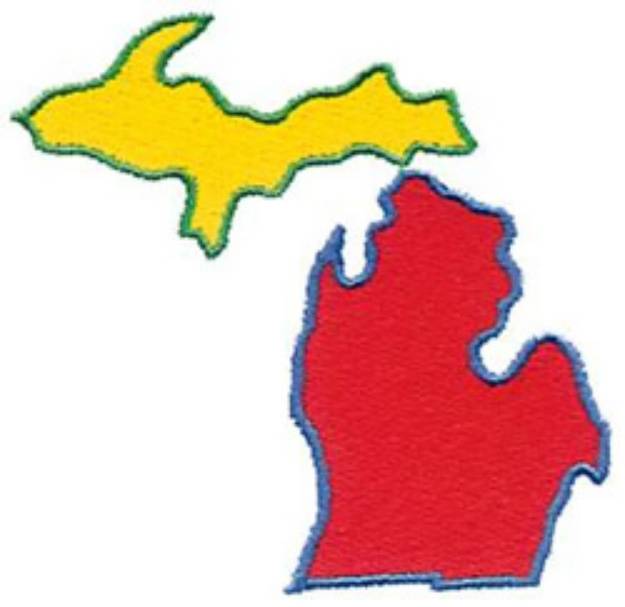 Picture of Michigan Machine Embroidery Design