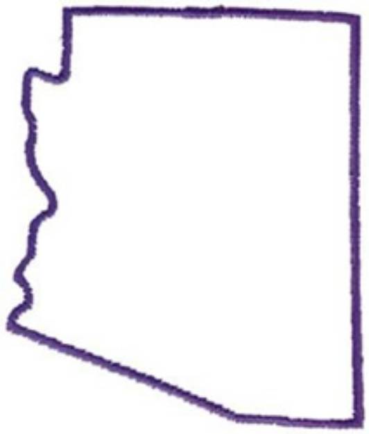 Picture of Arizona Outline Machine Embroidery Design