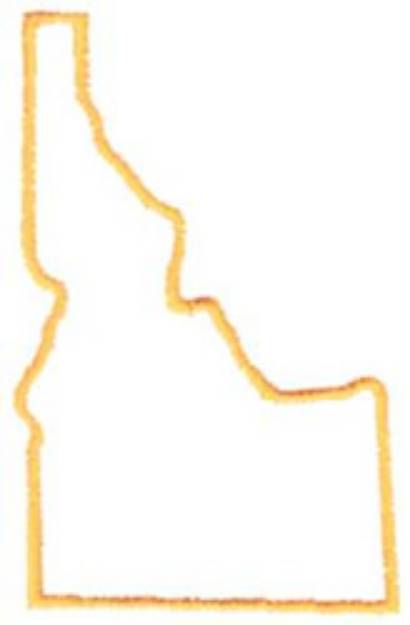 Picture of Idaho Outline Machine Embroidery Design