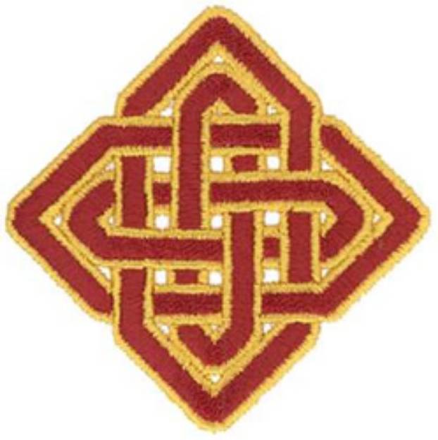 Picture of Celtic Diamond Knot Machine Embroidery Design