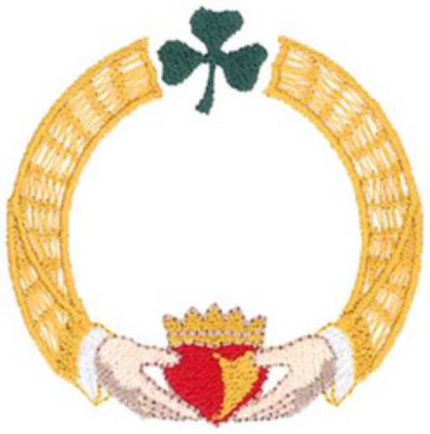 Picture of Irish Letter Drop Machine Embroidery Design