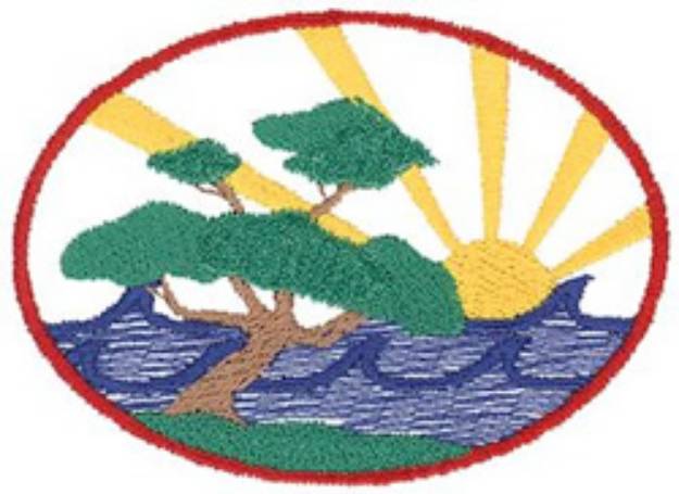 Picture of Bonsai Tree Machine Embroidery Design