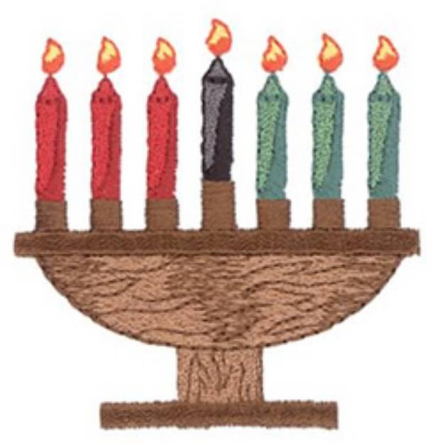 Picture of Kwanza Candles Machine Embroidery Design