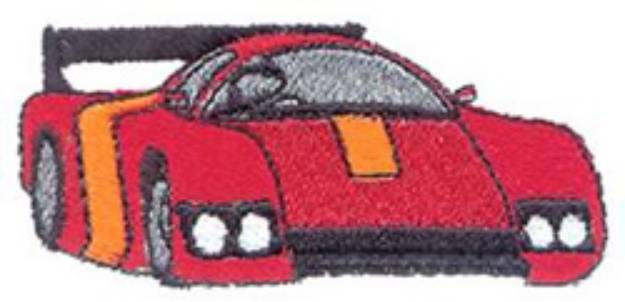 Picture of Gt Racecar Machine Embroidery Design