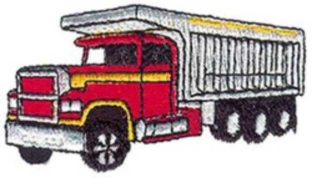 Picture of Dump Truck Machine Embroidery Design