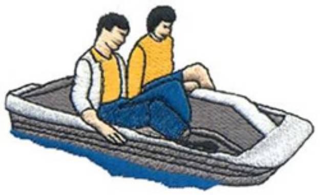 Picture of Paddleboat Machine Embroidery Design