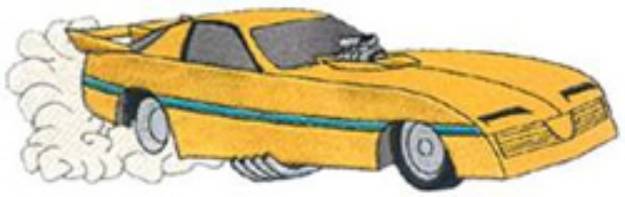 Picture of Funny Car Machine Embroidery Design