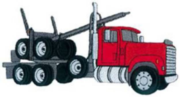 Picture of Logging Truck Machine Embroidery Design
